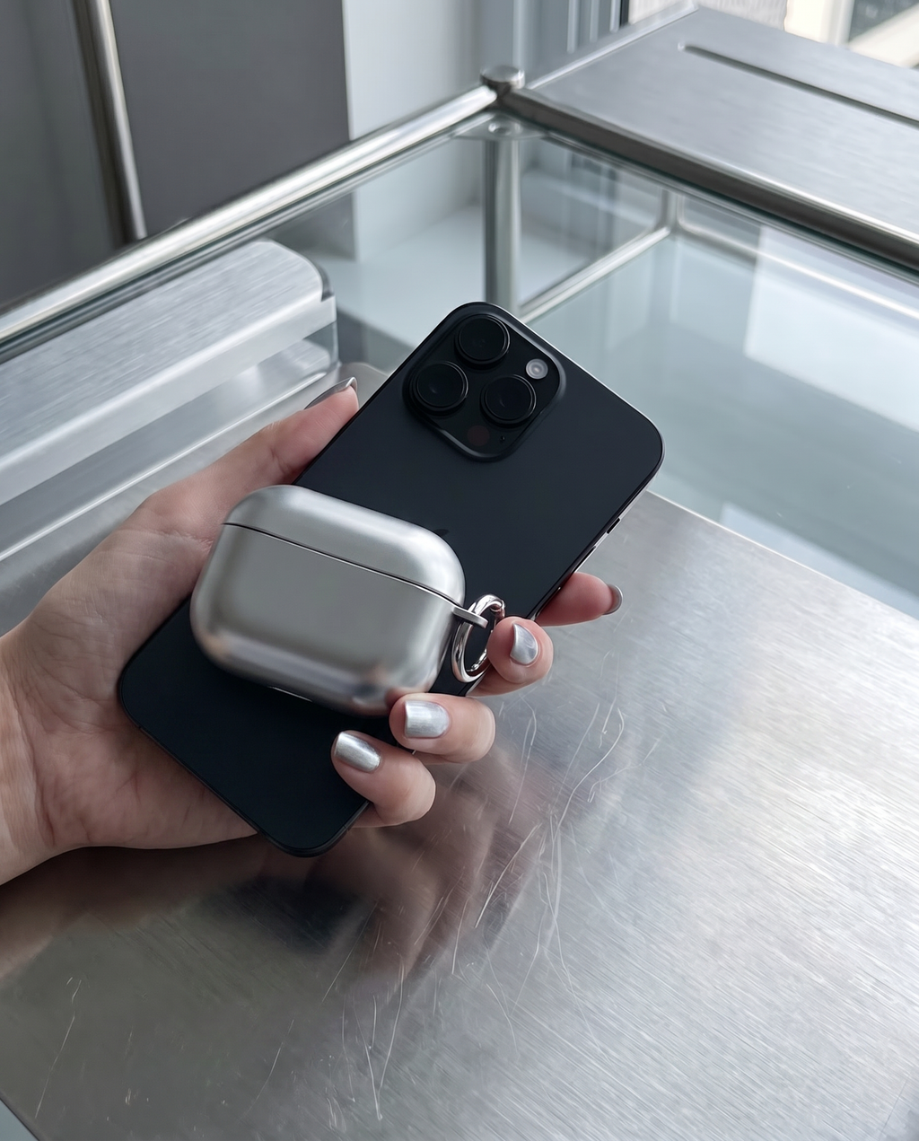 Chrome AirPod case